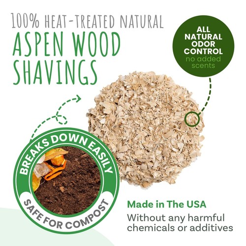 Small Pet Select Premium Natural Aspen Bedding, Animal Bedding for Small Indo... - Picture 3 of 6