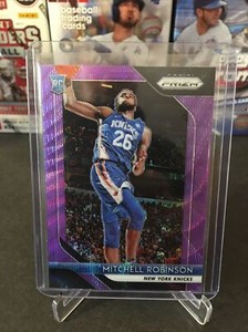 2018-19 Panini Prizm Purple Wave RC Mitchell Robinson #227 New York Knicks