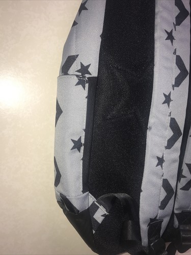 Converse Star Chevron Gray/Black Unisex Laptop Backpack 9A5325-G89 - Picture 5 of 9