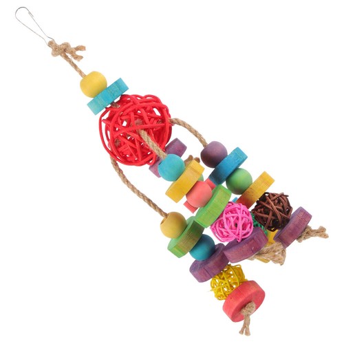 Parrot Toy Hanging Pet Bird officiel Chew Toys Bird Cage Accessories Decoration (Picture
