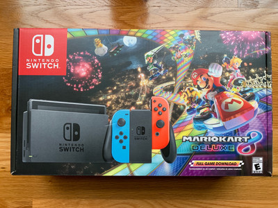 nintendo switch console mario kart 8