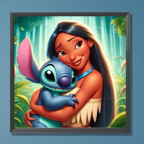 DIY Full Drill Diamond Painting Disney Stitch Princess Embroidery Kit Art Decor - Picture 36 of 72