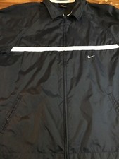 NIKE - Youth L 12-14 Lightweight Blue Nylon/Polyester Jacket