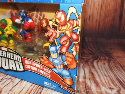 SUPERHERO SQUAD Avengers Assemble Vision, Ms Marvel, SpiderMan, Cap America 2007 - Picture 14 of 17