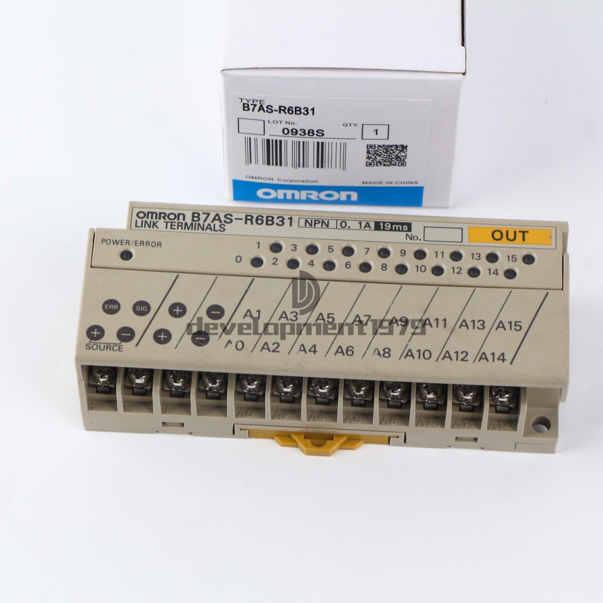 OMRON B7A-T3E3-M リンク端子 4個セット B7A-T3E3-M リンクターミナル オムロン ランクB中古品 : FA機器