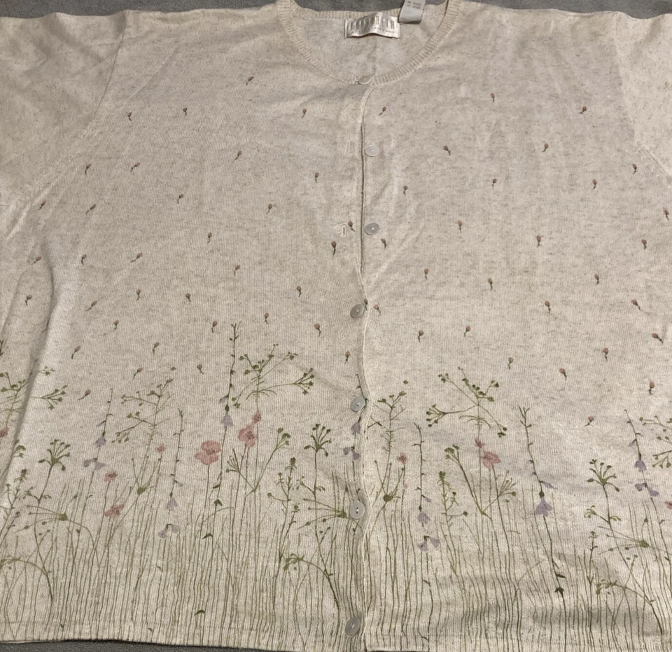 Suéter Elizabeth by Liz Claibourn en crema para mujer talla 3X Foto 2 de 4