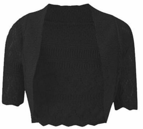 CARDIGAN ALL'UNCINETTO ALL'UNCINETTO BOLERO A MAGLIA NUOVA DONNA 8-32 - Foto 7 di 20