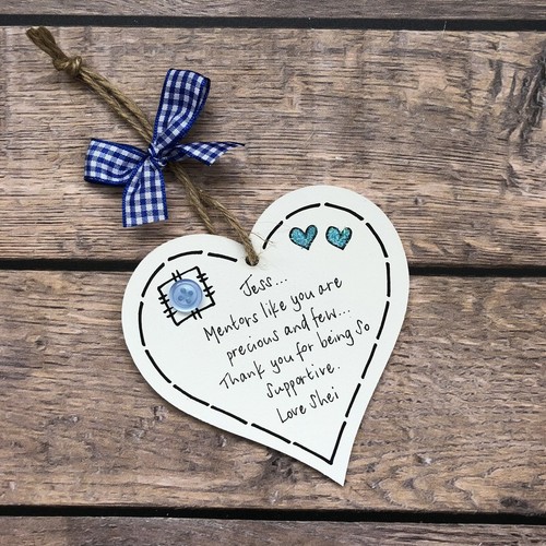 Mentor Gifts Teacher Midwife Tutor Nurse Plaque Thank You Friend Support Blue - Picture 2 of 4