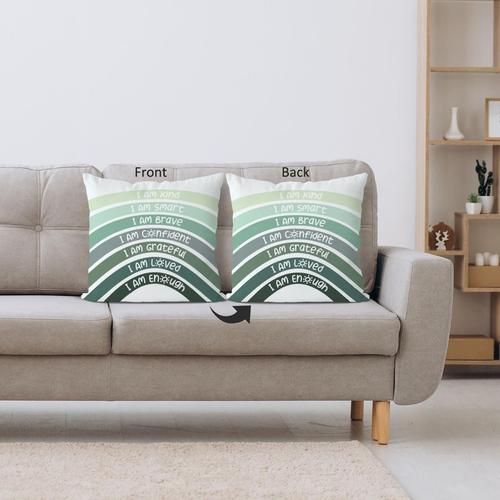Boho Rainbow Classroom Throw Pillow Covers, Book Center Calming Corner Playroom - Picture 7 of 8