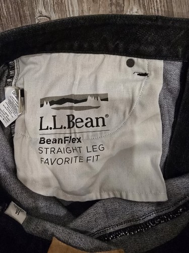 L.L.Bean Women's Straight Leg, Favorite Fit Black Jeans, Sz 14 Petite. New W/Tag - Picture 5 of 6