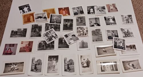 38 x photos de famille noire afro-américaine hommes femmes enfants années 1940 années 50 et 60 - Photo 1/15