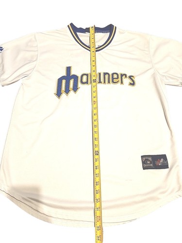 Maglia ufficiale Ichiro Suzuki Seattle Mariners Cooperstown Throwback taglia 2XL - Foto 3 di 10