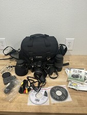 Canon EOS Digital Rebel XT 28-105mm Digital bundle with 3 lenses  bag