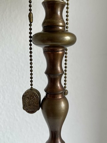 Jugendstil Art Deco Tischleuchte Messinglampe - Bild 3 von 9
