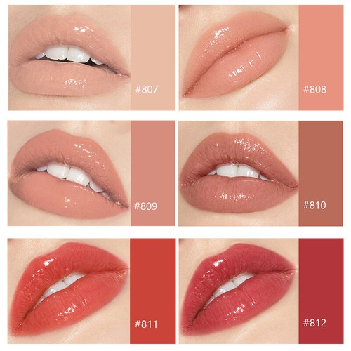 Glam Lip Oil Hydrating Plumping Lip Coat Lipstick Lip Gloss Tinted Lips Glow Hot - Picture 5 of 23