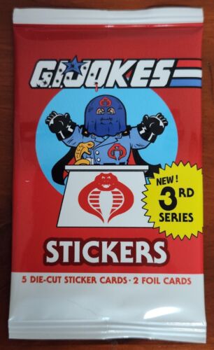 SINGLE PACK: G.I. JOKES 3RD SERIES LIKE GARBAGE PAIL KIDS GPK GI JOE (UNOPENED) - Picture 2 of 4