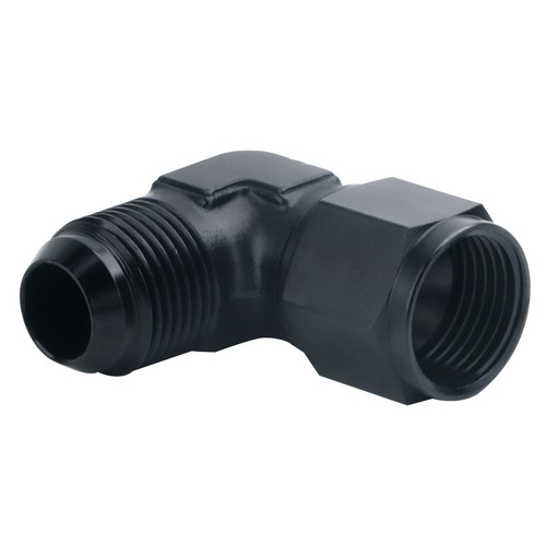 6AN Female to 6AN Male Flare Swivel Hose Fitting Adapter 90° Degree Aluminium - Bild 6 von 12