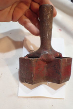 Hammer Driven Leather Punch Metal Tool -4" long x 1-1/2" wide x 1-3/4" deep