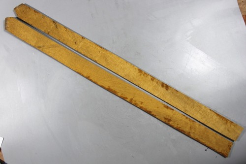 "Tablero de madera Phoebe dorado lateral violín 4/4 24""x3""x0,14" - Imagen 4 de 5