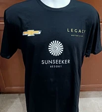 Legacy Motor Club Large Team Issued Sunseeker Chevy Shirt NASCAR Gragson Hocevar