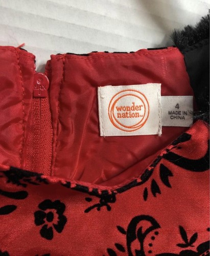 Nuevo con etiquetas Wonder Nation Niñas Ocasión Especial Vestido de Fiesta Niñas Talla 4 Envío Gratuito - Imagen 3 de 5
