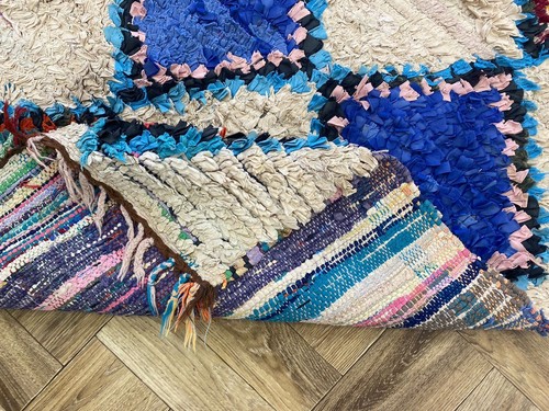 Vintage Handmade Runner Rug,Boho Washable Hallway Oriental Shag Entryway,3.8x8ft - Picture 11 of 12