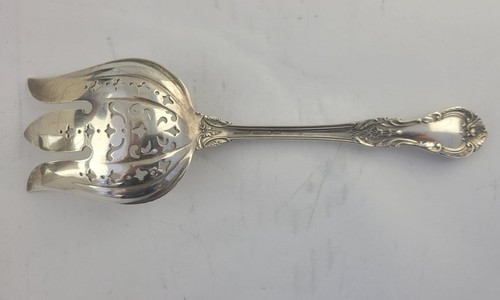 Tenedor para servir ensalada sólida King Edward by Gorham 8 3/4" plata esterlina 3,6 oz. - Imagen 5 de 11