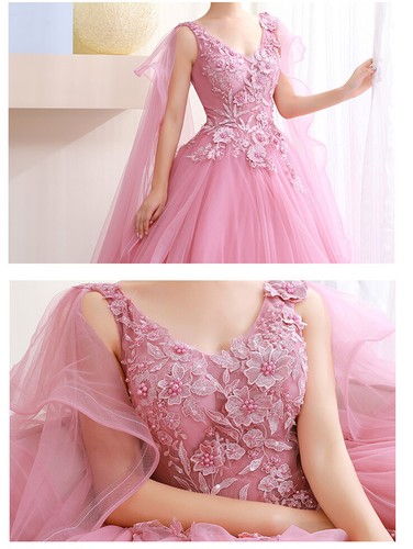 2025 NEW Evening Formal Party Ball Gown Prom Bridesmaid Acting Tutu Dress - Picture 4 of 13