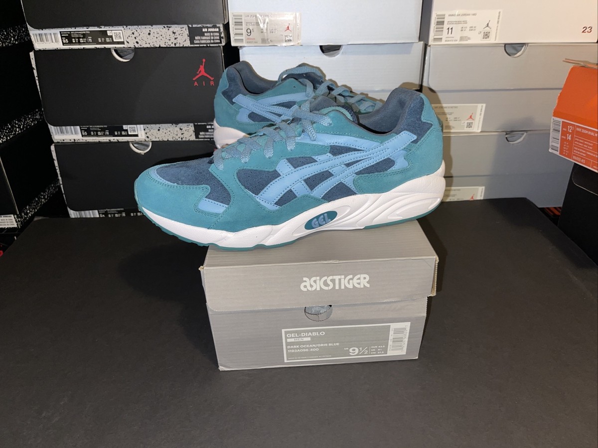 ASICS Tiger Gel Diablo in Dark Ocean Gris Blue US 9.5 1193A096 400
