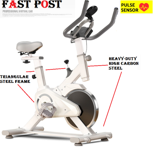 Fitness Spin Bike Exercise Home Gym Workout Flywheel Commercial Cycling Indoor - Picture 9 of 10
