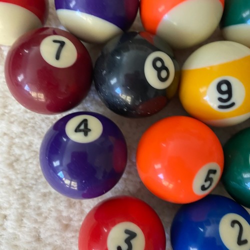 Mesa de Billar Mini Tamaño 5" Estándar Estilo Americano Resina Billar Juego de 16 Bolas - Imagen 6 de 9