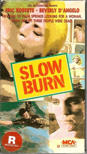 Slow Burn VHS 1986 Eric Roberts Beverly D'Angelo Johnny Depp Drama Thriller NR - Picture 1 of 4