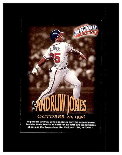 ANDRUW JONES YOU PICK HUGE COLLECTION SEE EVERY HIGH GRADE CARD HUNDREDS - Picture 115 of 502