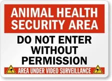 Animal Health Security Area Video Surveillance Aluminum Weatherproof 8" x 12"