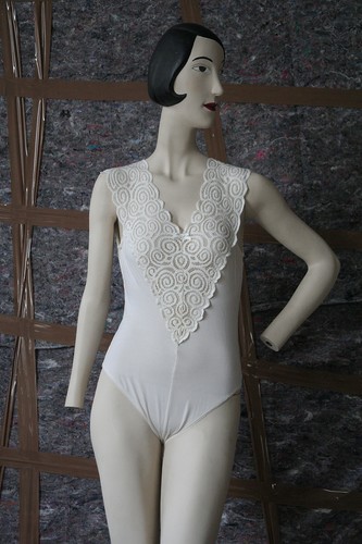 Women's Body Underwear White True Vintage 90s - Picture 3 of 5
