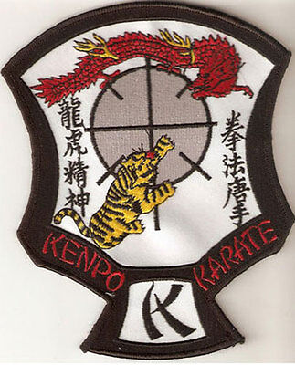 NEW LARGE SIZE ED PARKER AMERICAN KENPO KARATE CREST PATCH 6/" X 5/"