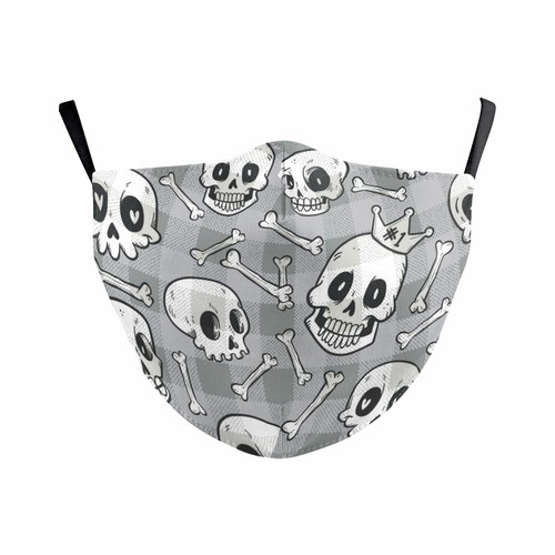 Adult Protective 3D Facemasks Adjustable Horror Skull Crossbones Cool Mouth Mask - Picture 44 of 48