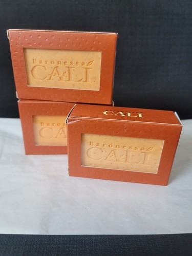 Lot of 3 Cali Cosmetics Tarocco Skin Cleanser Soap Sicilian Red Orange Extracts  - Picture 1 of 3