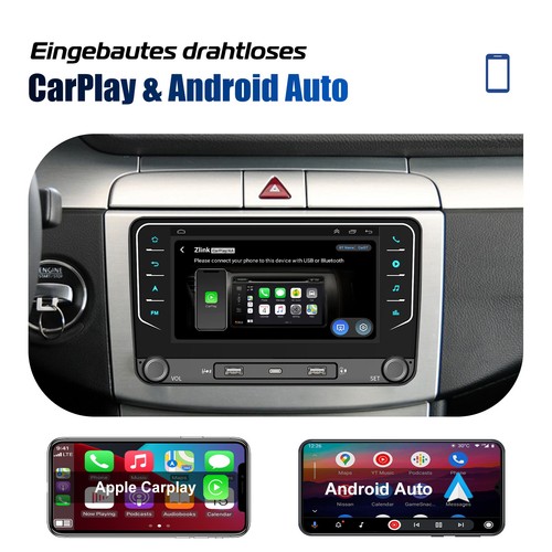 DAB+ Carplay Android 14 Autoradio GPS Für VW GOLF 5 6 Passat Touran Tiguan +Kam - Bild 8 von 18