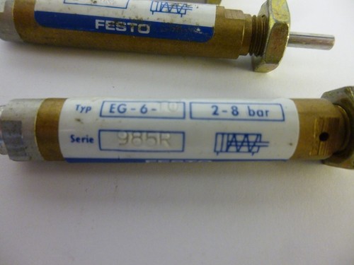 1x Festo EG-6-10 2-8 Bar Serie 985R Zylinder  - Bild 3 von 3