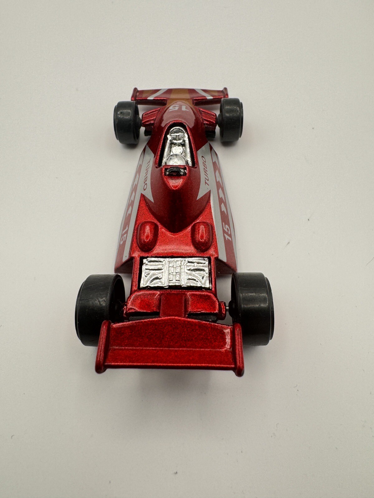 Maisto Die Cast Metal 164 Indy Race Car 15 Turbo Metallic Red EUC