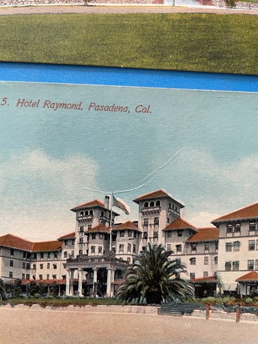 Pasadena California Vintage Postcard Lot Pasadena Hospital & Hotel Raymond - Picture 3 of 3