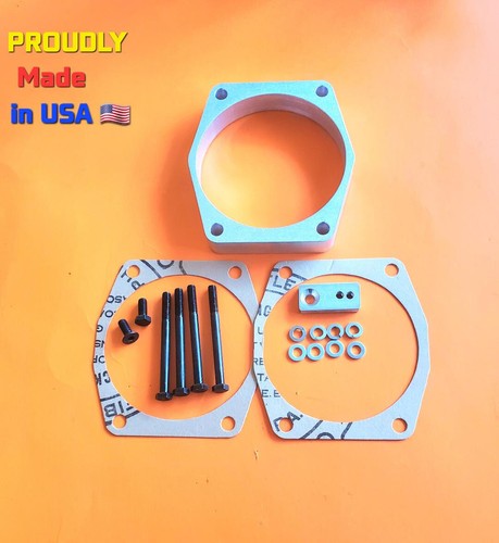 102mm Throttle Body spacer Cadillac Corvette Camaro 7.0L 6.2L 5.7L 5.0 Chevrolet - Picture 5 of 7