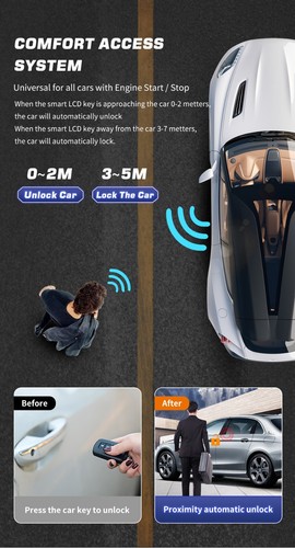 Modified Universal Smart LCD Screen Remote Key Keyless Entry For Mercedes Benz - Imagen 11 de 14