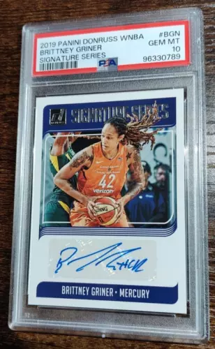 2019 Donruss WNBA Brittney Griner SIGNATURE AUTO #SS-BGN PSA 10! POP 6!