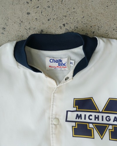 Vintage Michigan Made In USA Chalk Line 90s All Over Print Bomber Jacket - XL - Picture 10 of 10