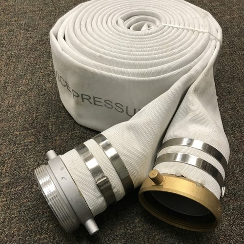 "Manguera 4"" 50' presión de servicio de descarga de agua 125 psi con extremos giratorios roscados" - Imagen 1 de 12