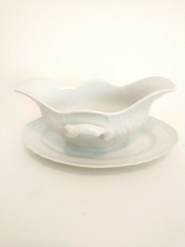 Richard Ginori Italien weiße Sauce rund oval Boot  - Bild 1 von 6