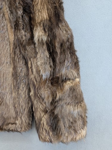 Vintage Genuine Beaver Fur Coat Womens Size Large Brown Canadian Fur - Picture 5 of 12