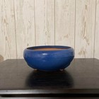 Japanese Bonsai Pot Tokoname 8cm ×8cm Height 8cm Round Lapis Lazuli Vintage